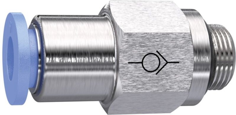 Riegler - Gerades Rückschlagventil »Blaue Serie« Gewinde-Schlauch, g 1/8 a.