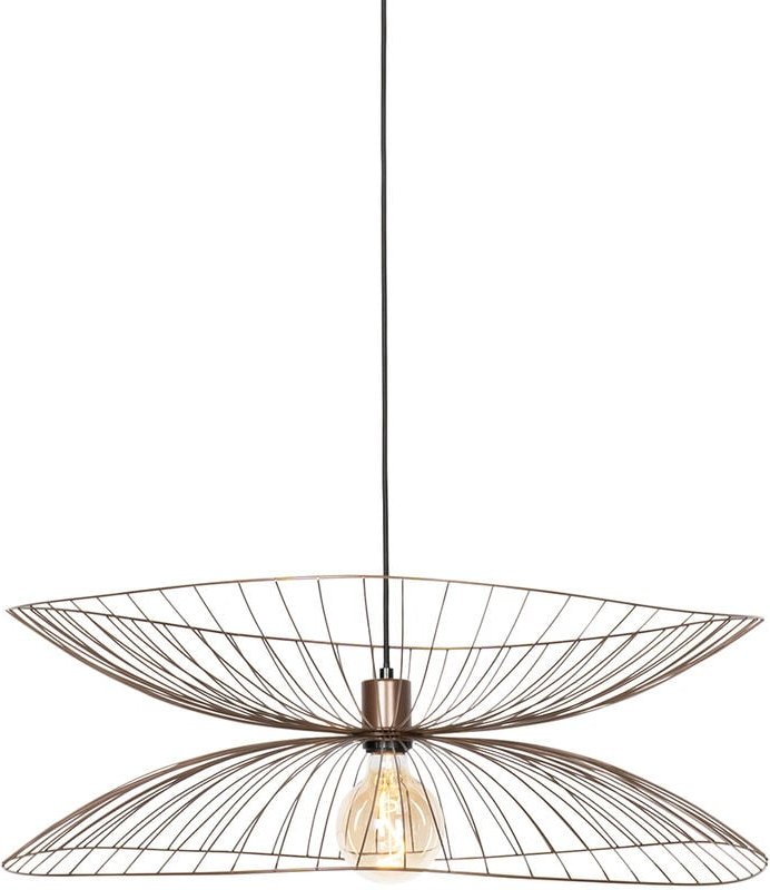 Design-Hängeleuchte Dunkelbronze mit doppeltem Schirm - Pua