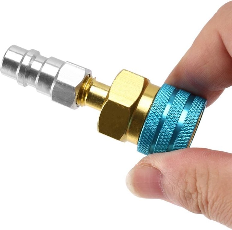 Tlily - R1234Yf Bis R134A Niedrige Seite Schnell Kupplung, R12 Adapter, Anschluss für Auto Klimaanlagen Strom Ladung