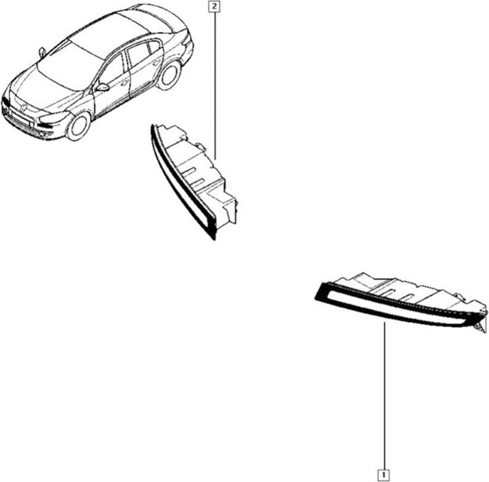 Tlily - Nebelscheinwerfer vorne links, Tagfahrlicht 266005986R für Renault Fluence Modelle 2014+, Auto-LED-Nebelscheinwe...