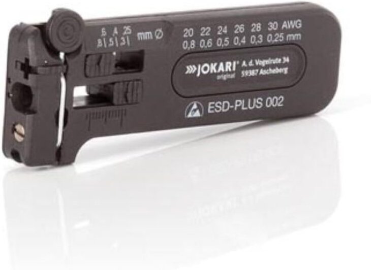 Jokari - 40028 esd-plus 002 esd Drahtabisolierer Geeignet für PVC-Drähte 0.25 bis 0.80 mm