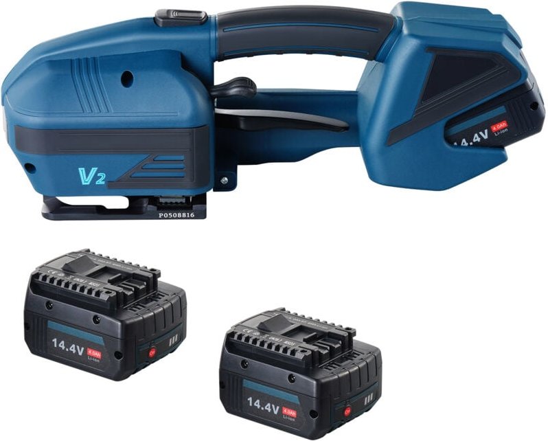 Thumbnail - Mophorn - Elektrische Umreifungsmaschine von, 0,35'-0,63' PP-PET-Bänder, Digitalanzeige, 2 x 4000 mAh batteriebetriebene...