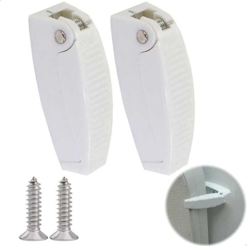 Camping-Auto-Keilschloss, Tür-Clip-Verriegelung, Türstopper, Fenster-Kunststoff-Halterung – für Wohnmobil, Wohnwagen, An...