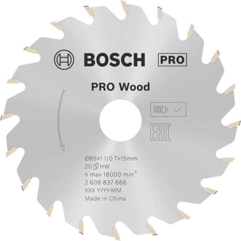 Pro Holz Cordless KSB,85x1.1x15mm - 2608837666 - Bosch