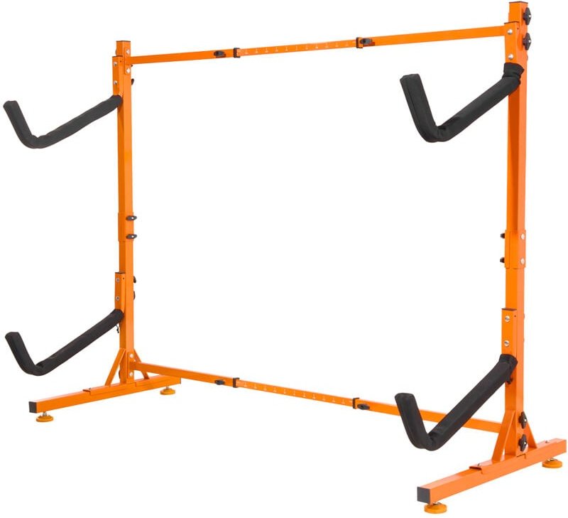 Mophorn - freistehendes Kajak-Lagerregal – Robuster Stahlständer für 2 Kajaks, Kanus oder Paddleboards. Gepolsterte Arme...