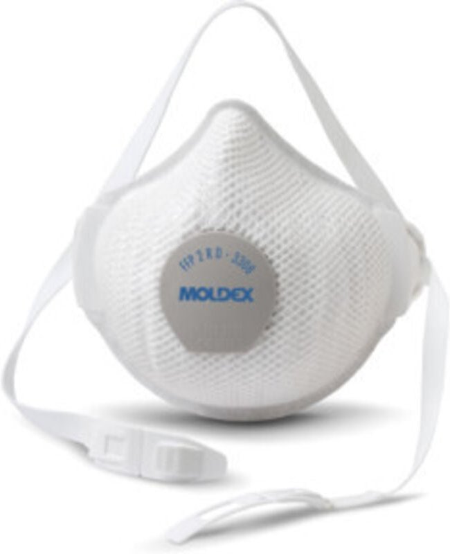 Atemschutzmaske 3308 - FFP2 r d mit Dichtlippe und Klimaventil - Air Plus ProValve 5 Stk - Moldex