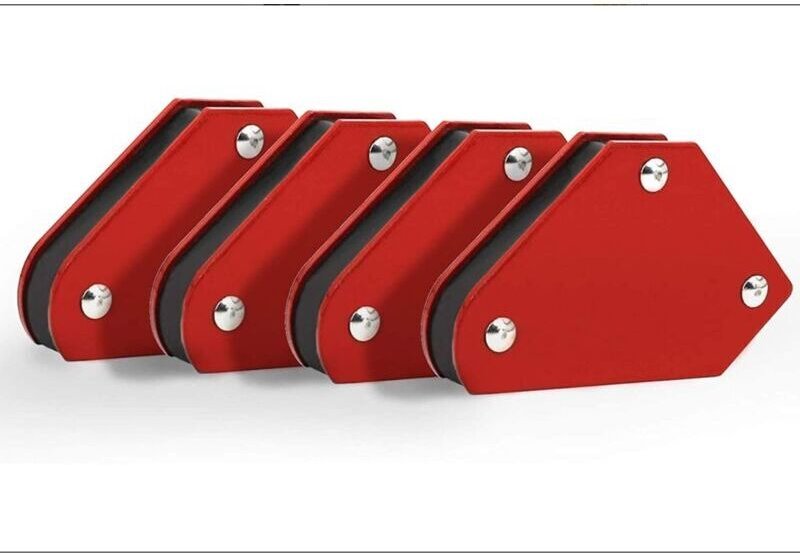 Gabrielle - Schweißmagnet, quadratische Schweißmagnete, rot,