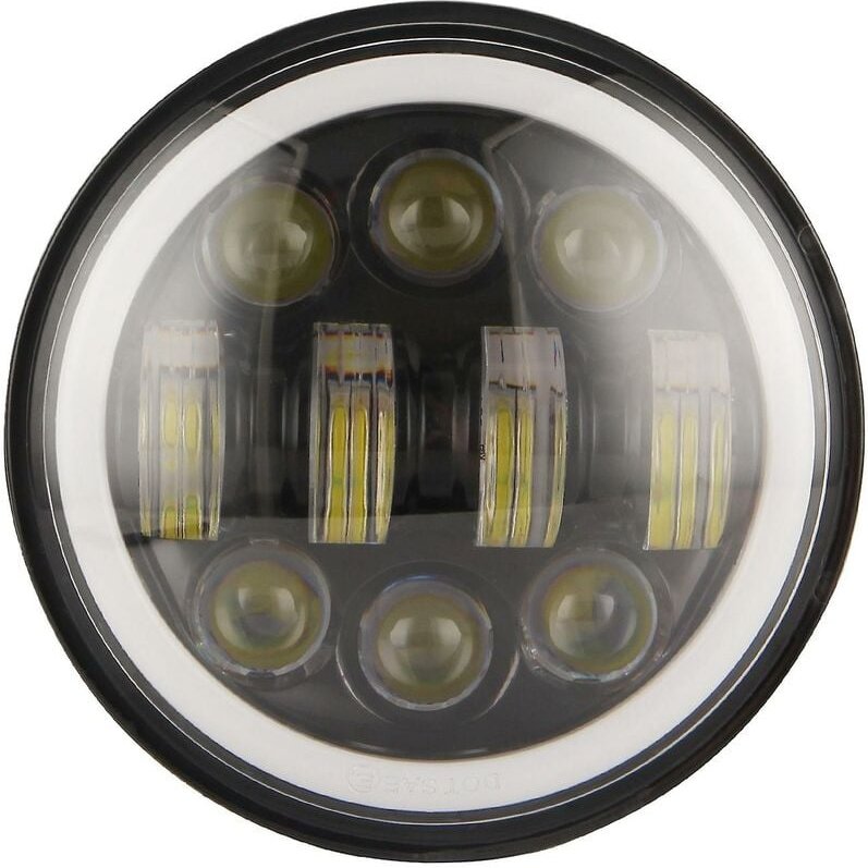 Woosien - Neue hellste 80 w 5,75 Zoll runde LED-Projektion Motorradscheinwerfer schwarz