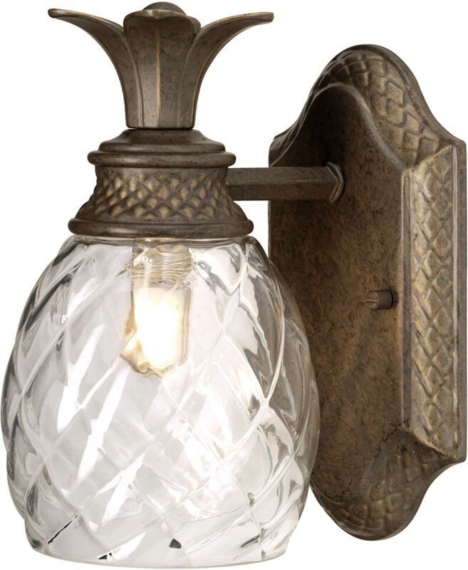 Hinkley - Elstead Plantation - 1 Licht Wandleuchte im Freien Perle Bronze IP44, G9