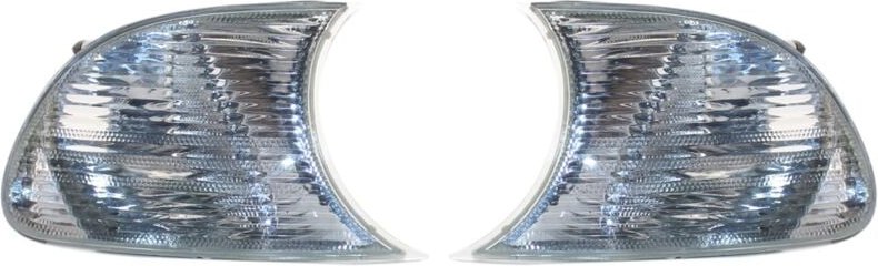 Tlily - Klar Marker Signal Blinker Ecke Stand Licht Lampe für E46 3 Series Coupe 1999-2001 63126904307 63126904308