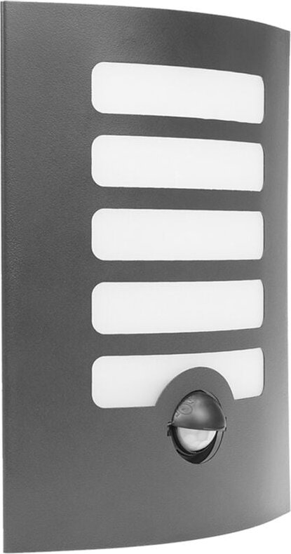 Smartwares - Dezente Außenwandleuchte mit Bewegungsmelder & Edelstahlcover, IP44, 20 x 15 cm