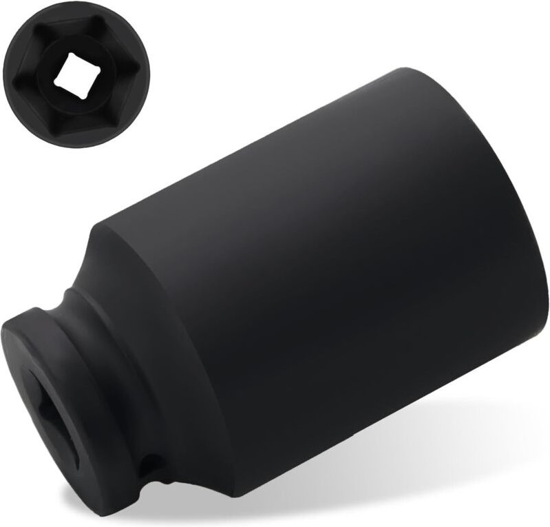 36 x 1/2-Zoll-Steckschlüssel für Radwechsel, CR-MO Kraft, 1/2-Zoll-Antrieb, 6-Kant-Antrieb, 1/2-Zoll-Schlagschrauber, Zu...