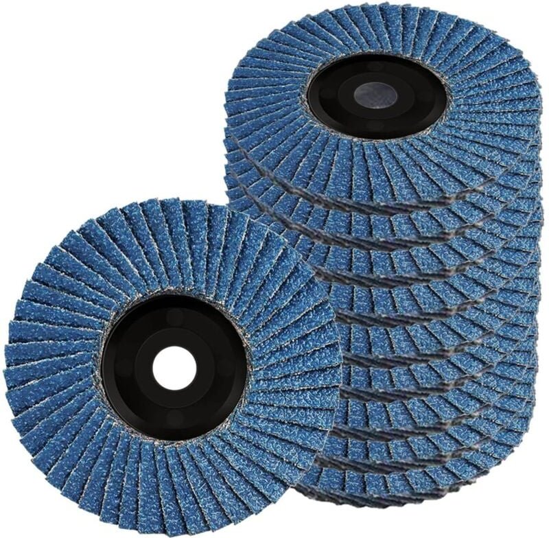 12er-Pack Fächerscheiben – 75 mm x 10 mm – Körnung 40/60/80/120 – für 3-Zoll-Winkelschleifer