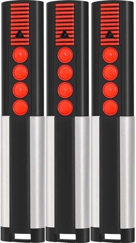 Set mit 3 868MHz Fernbedienungen für Tore und Garagentore, kompatibel mit Fernbedienungen 4020 TX03-868-4, 4026 TX03-868...