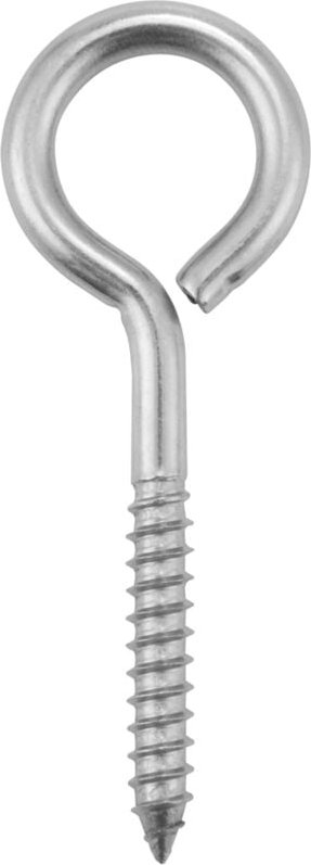 10er-Pack Ösenschrauben aus Edelstahl, Metallhaken, Holzanschlussring, Ösenhaken, selbstschneidend, M6