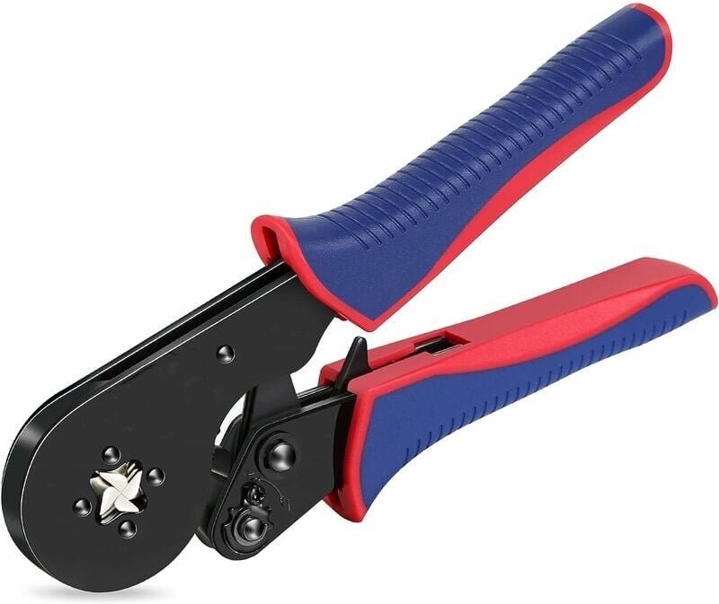 GABRIELLE Aderendhülsen-Crimpzange, Vierkantbacken-Drahtcrimper 16–4 AWG 30–5 (0,08–16 mm²), Crimpzange, Ratschen-Crimpw...