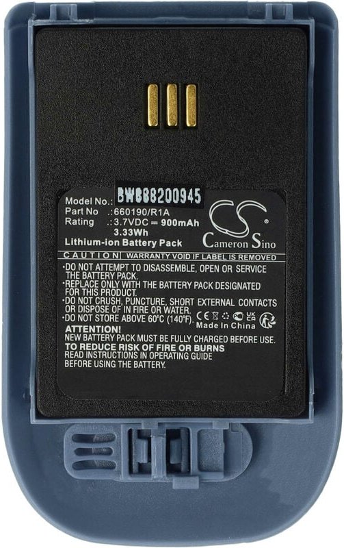 Vhbw - Akku kompatibel mit Atos Unify Openscape WL4 schnurlos Festnetz Telefon (900 mAh, 3,7 v, Li-Ion) Blau Grau