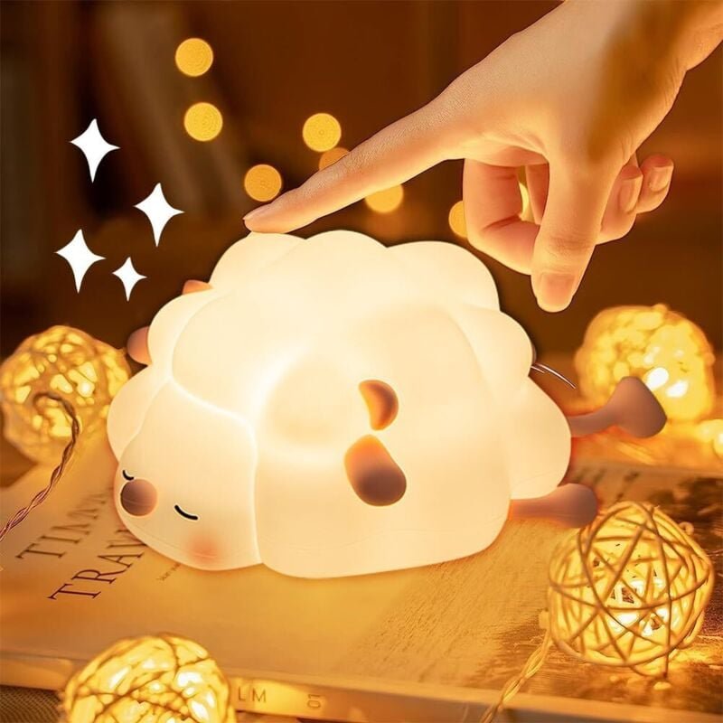 Kcvv - LED-Nachtlicht für Kinder, LED-Nachttischlampe, Touch-Control-Nachtlicht für Kinder, 3 Beleuchtungsmodi mit 30-Mi...