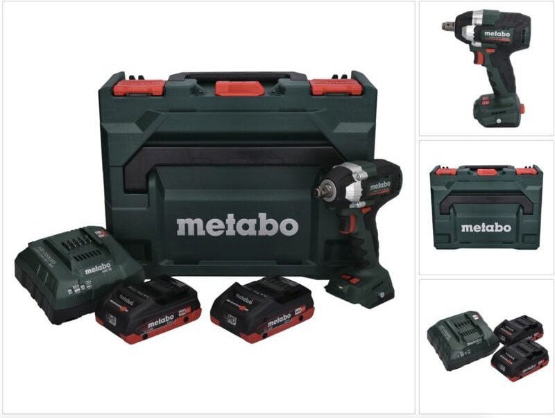 Ssw 18 lt 300 bl Akku Schlagschrauber 18 v 300 Nm Brushless + 2x Akku 4,0 Ah + Ladegerät + x - Metabo