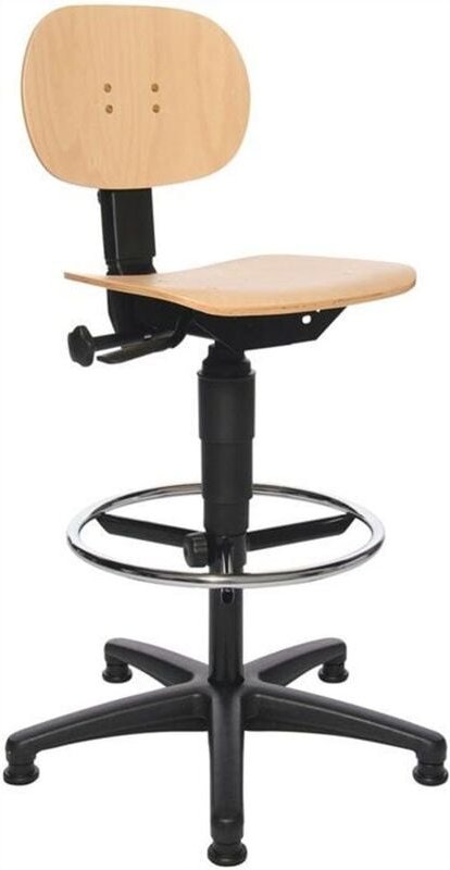 Arbeitsdrehstuhl Tec 11 Bodengleiter + Fußring - 72210 HO1T - Topstar