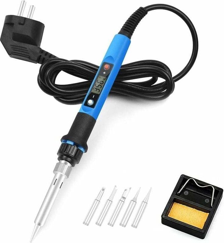 Lötkolben-Set, Toolour 80 W, 220 V, schnelles Aufheizen, einstellbare Temperatur, Lötkolben-Werkzeug mit 180 ℃ 480 ℃, di...