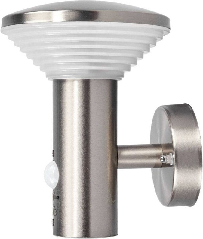 Lampenwelt - Tiga' aus Edelstahl mit Bewegungsmelder von Lindby