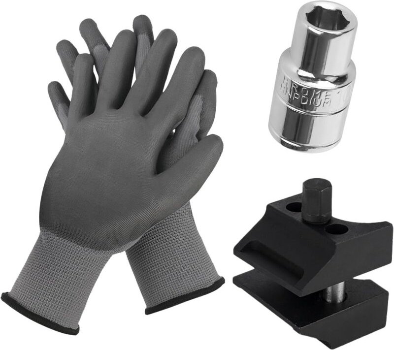 Stoßdämpfer-Distanzstück, mit Steckschlüssel und Handschuh, einfache Demontage und Montage, passend für die meisten Fahr...