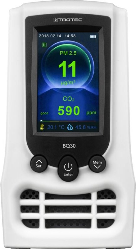 Trotec CO2-Luftqualitätsmonitor und Partikelmessgerät BQ30