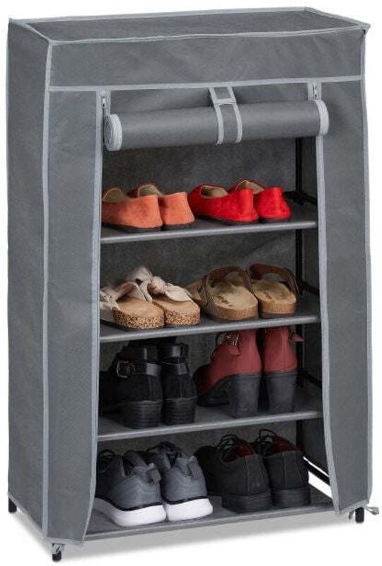 Shoe storage with 5 shelves