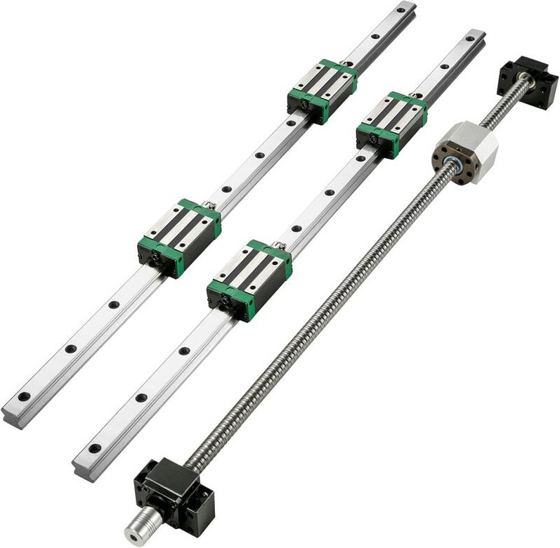 VEVOR Linearführung HGR 20-1700mm Linearschiene mit 4PCS Gleitblock Kugelumlaufspindel Führungsschiene für 3D Drucker CN...