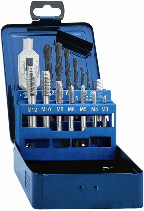 Gewindebohrer-Set mit Haltern und Sandstrahllochbohrern