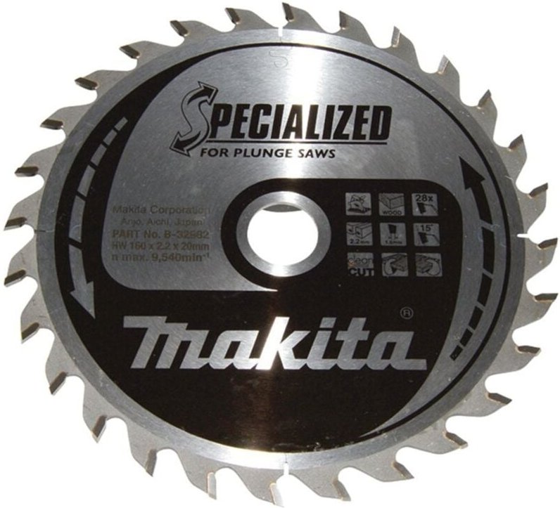 Sägeblatt specialized 160x20x28Z - Makita