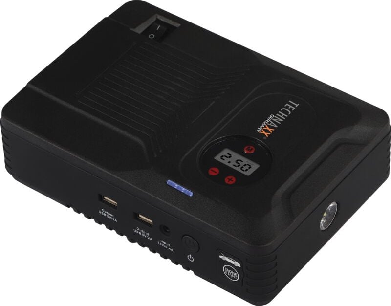 Schnellstartsystem TX-219 5031 Starthilfestrom (12 V)=350 a Arbeitsleuchte, Elektronikschu - Technaxx