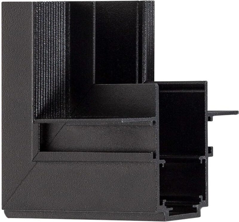 Efectoled - Verbindungsstück Typ l Vertical für Magnetschiene Einbau 20mm Schwarz