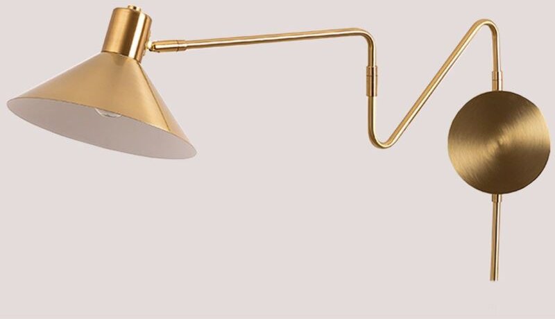 Metallische Wandleuchte Lizz Gold - Sklum