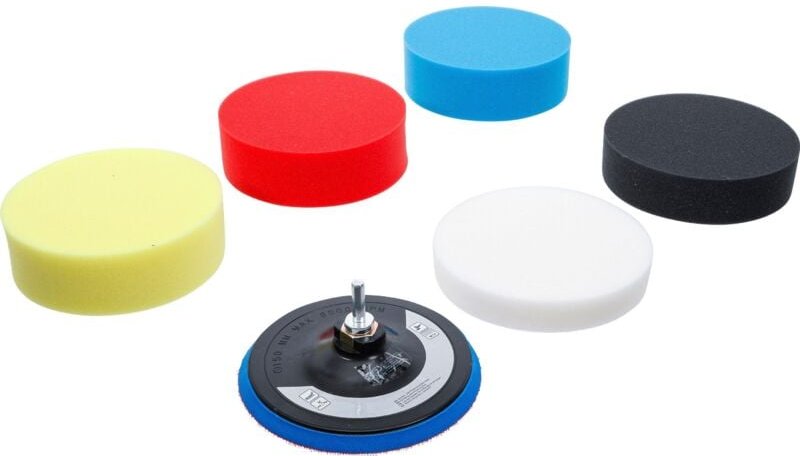 Polierschwamm-Satz Ø 150 mm 6-tlg.