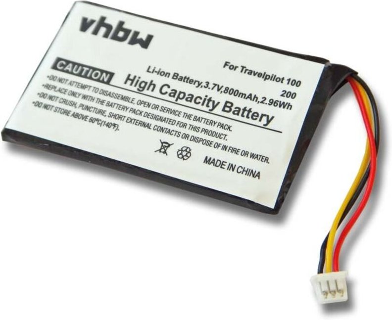 Vhbw - Akku kompatibel mit Blaupunkt Travelpilot 100, 200, 1300, 2310 gps Navigation Navi (800mAh, 3,7V, Li-Ion)