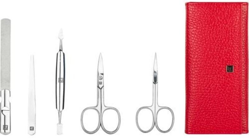 Zwilling Maniküre Pediküre Set 5tlg. mit Nagelschere, Leder