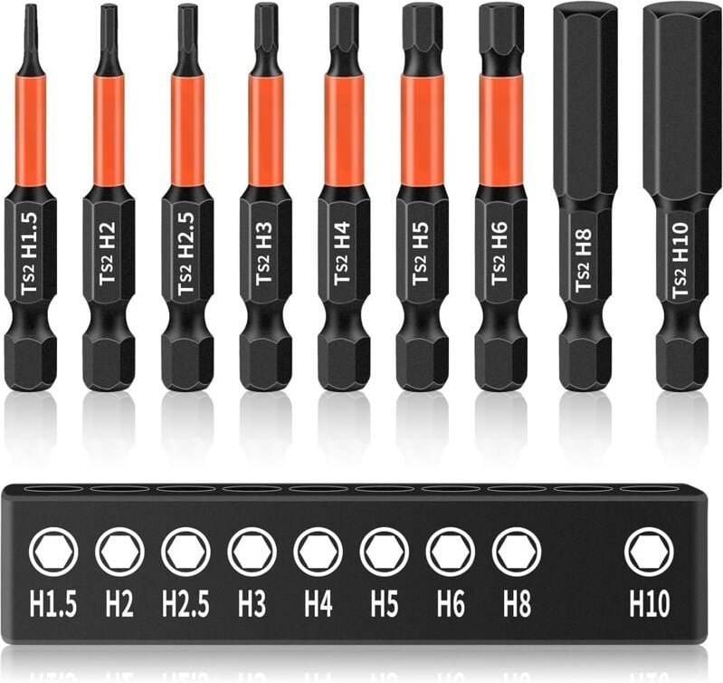 Sechskant-Schraubendreher-Bits, 50 mm Sechskantschaft-Schraubendreherkopf, 1/4 Zoll magnetischer Sechskant-Schraubendreh...