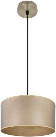 Hängeleuchte tania 1xe27 Leder/helles Holz regx30x30 cm