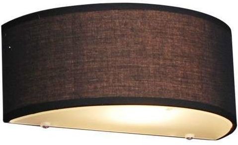 Wandleuchte Landhausstil halbrund schwarz - Drum