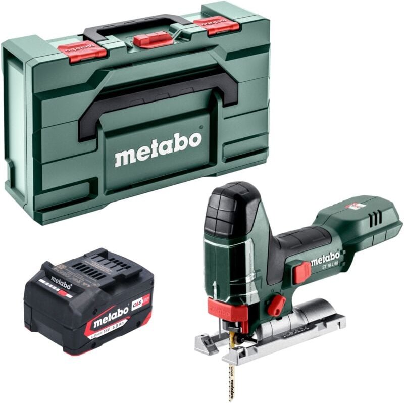 Metabo - st 18 l 90 Akku Stichsäge 18 v 90 mm + 1x Akku 4,0 Ah + x - ohne Ladegerät