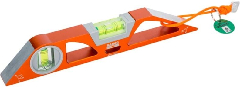 Gerüstbau-Wasserwaage mit Dyneema-Sicherungssschnur, 250 mm - Bahco