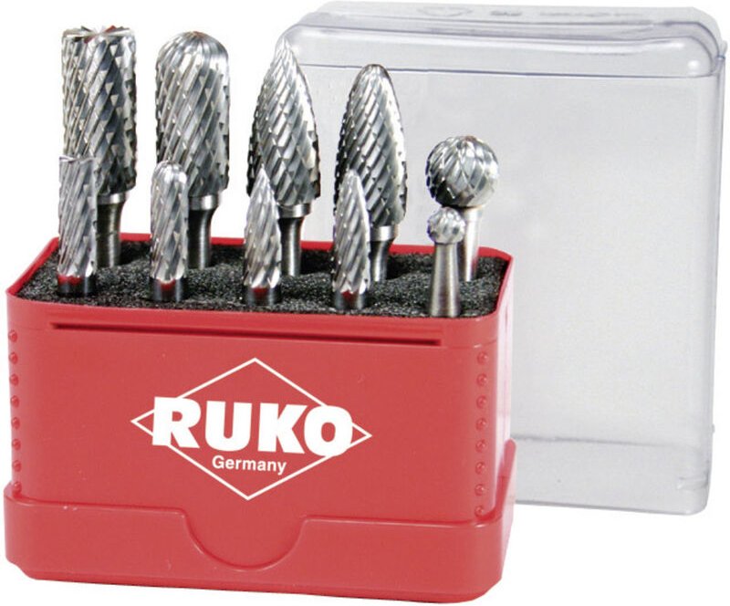 RUKO 116002 Frässtift Hartmetall Schaftdurchmesser 6 mm 10teilig
