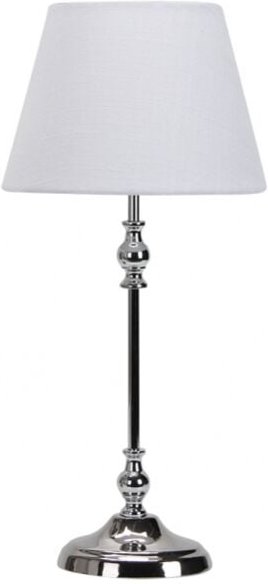 Corydoras Tischleuchte E27 Chrom Weiß - Fabrilamp