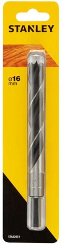 Stahlbohrer mit Zentrierspitze ø 16,0 mm. STANLEY STA52051-QZ