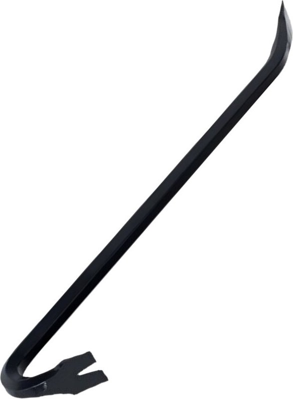 Relaxdays Brecheisen XL, 90 cm, Brechstange aus Vollstahl, zum Hebeln & Nagelziehen, Stemmeisen für Demontage, schwarz