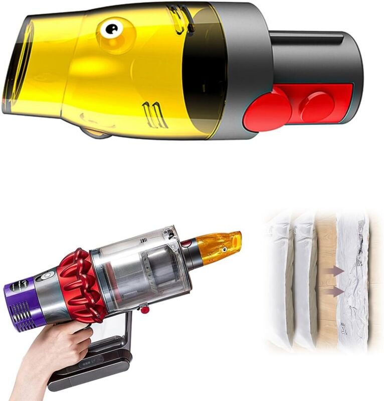 Zubehör für Dyson-Staubsauger, Staubsaugerbürste für Dyson, Staubsaugerzubehör, Staubsaugerbeutel-Adapter, Saugkopf-Zube...