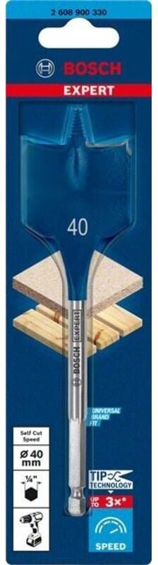 Accessories 2608900330 Holz-Fräsbohrer 40 mm Gesamtlänge 152 mm Sechskantschaft 1 St. - Bosch