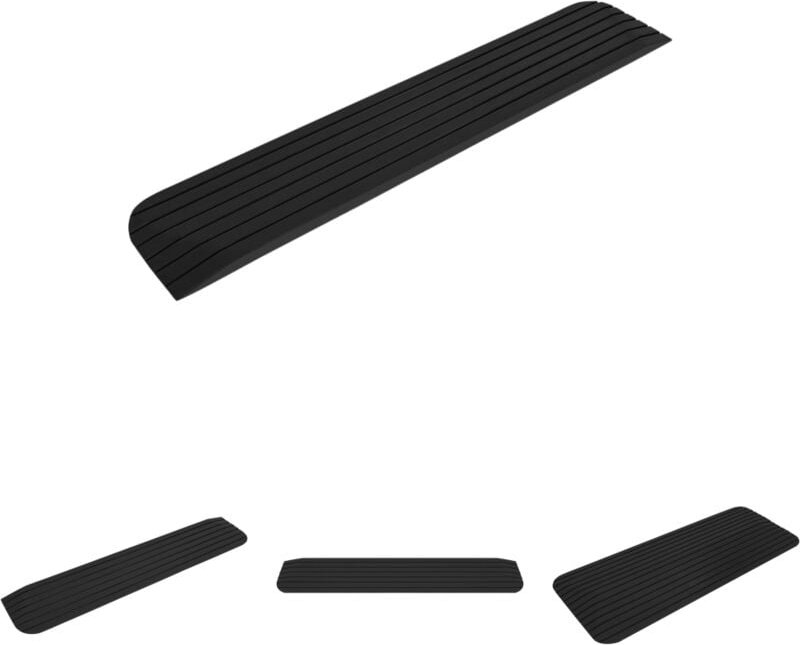 The Living Store Schwellenrampe 110x21x2,5 cm Gummi - Verkehrsschilder